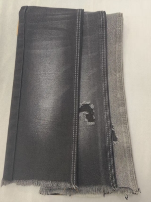 13oz No elastic  Cotton Polyester Rayon BLACK/BLACK 180cm Denim fabric  8x6 JSD3218A