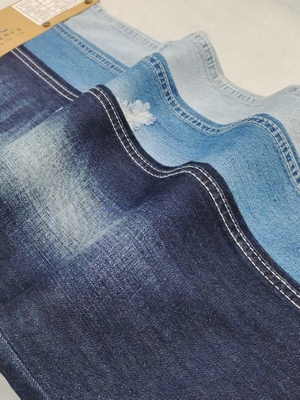 85% Cotton 15% Polyester Non-Stretch Denim Fabric 8.3oz Dark Indigo