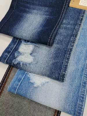 LOW shrinkage 80%cotton TWILL style denim fabric Bulk Dyed DARK INDIGO JSD3396 for women jeans or boys pants
