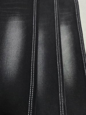 Good quality Stretch cotton polyester rayon  Siro Denim Fabric BLACK/BLACK JSD3433A  for fashion Clothes jeans