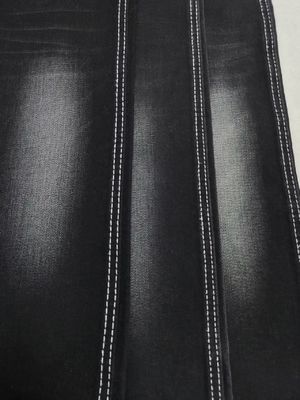 Weak Stretch Low Shrinkage Siro Denim Fabric BLACK/BLACK  For Man Jeans