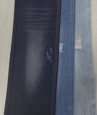 85%Cotton No elastic Cotton Polyester DARK INDIGO 170cm Denim fabric  8x7 JSD3258