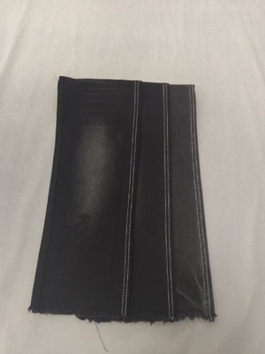 9.4oz No stretch Cotton Polyester BLACK/BLACK 180cm Denim fabric  12+12×12 JSD3239A
