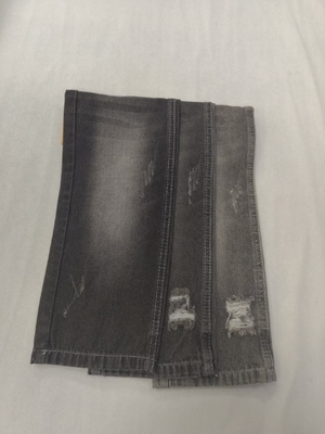 70% Cotton 23% Rayon 7% Polyester Denim Fabric 9.3oz Black White