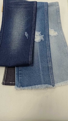 12.9oz Cotton Polyester Rayon Dark Indigo Denim Fabric JSD3270