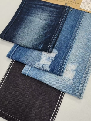 10.3OZ Stretch Free 90%Cotton Twill Style Woven Denim Fabric For Denim Jeans
