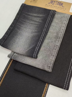 11oz Heavy Weight 180cm Full Width BLACK/BLACK Woven high spandex Denim Fabric JSD3320A For Jeans