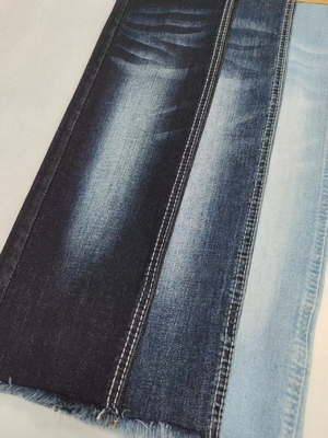 Siro Yarn Cross Slub BLUE GRAY color 75%Cotton Stretch Denim Fabric With 180cm full width JSD3259BG For Jeans