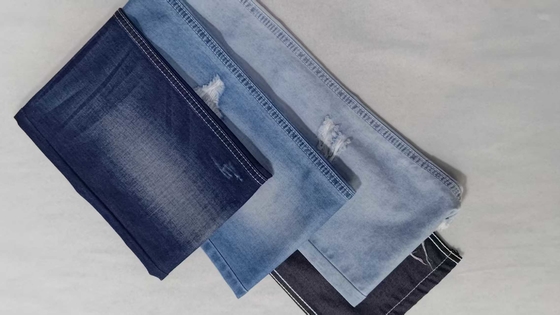 Twill style  Siro Light weight weight 6.1oz DARK INDIGO with full width 180cm  No elastic Denim fabric  JSD3305 for wholesale